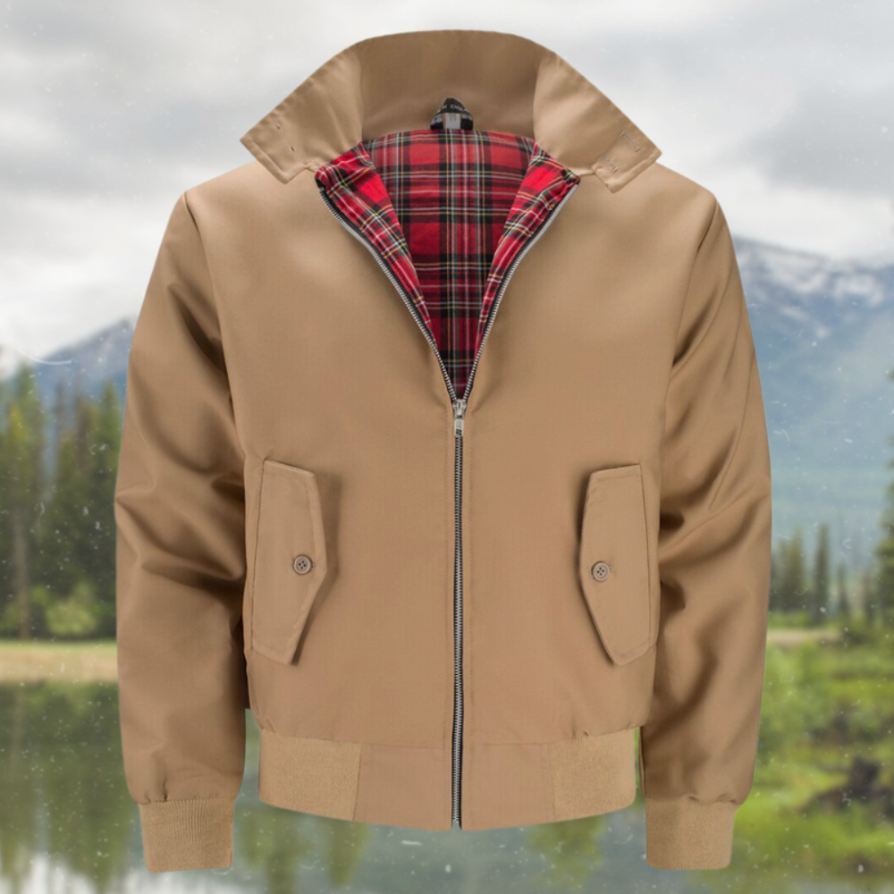 Men's Vintage Zip Up Bomber Jacket