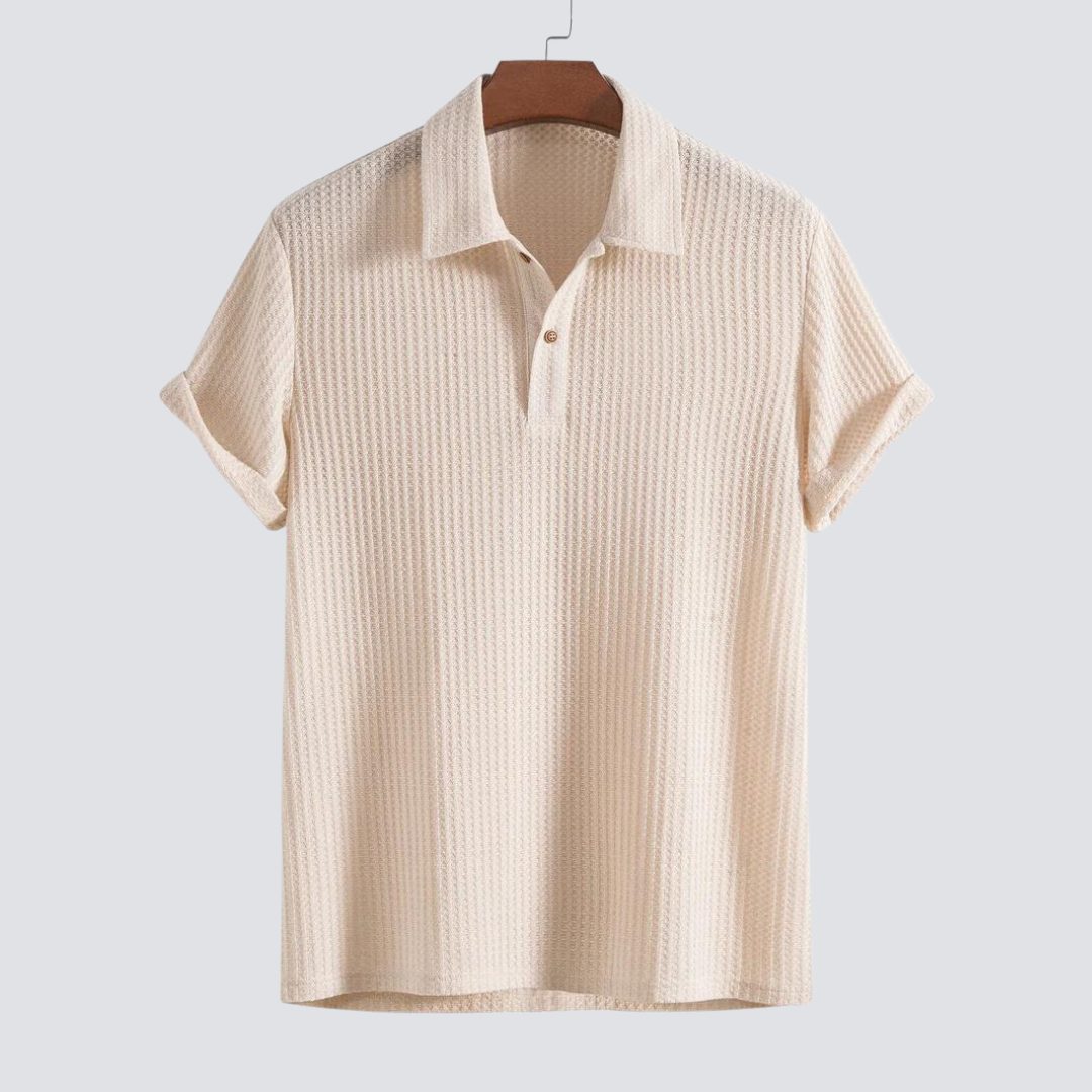 Classic Texture Polo Shirt - OutfitLondon
