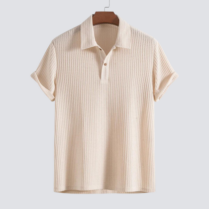 Classic Texture Polo Shirt - OutfitLondon