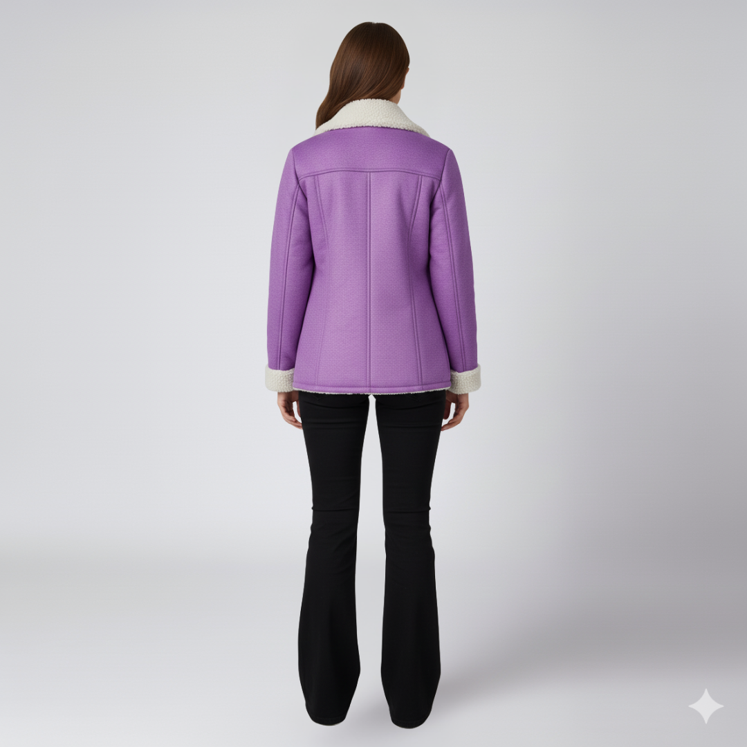 Warm Women's Parka Jacket with Fleece Lining
