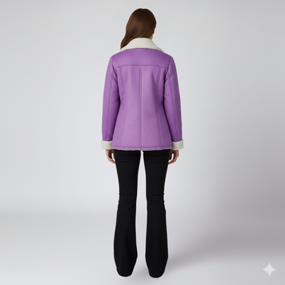 Warm Women's Parka Jacket with Fleece Lining