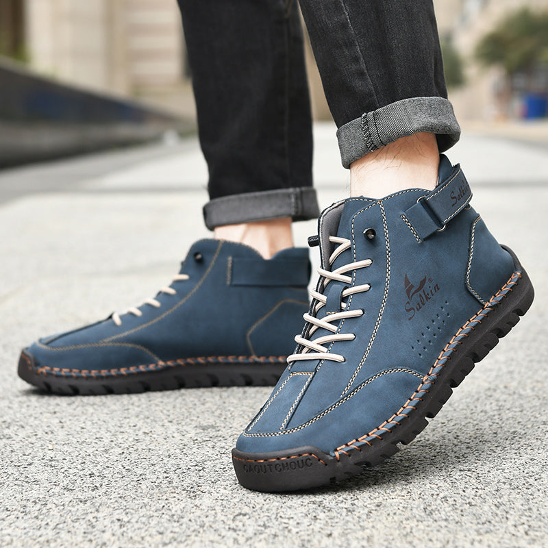 Authentic Brown Leather Ankle Boots