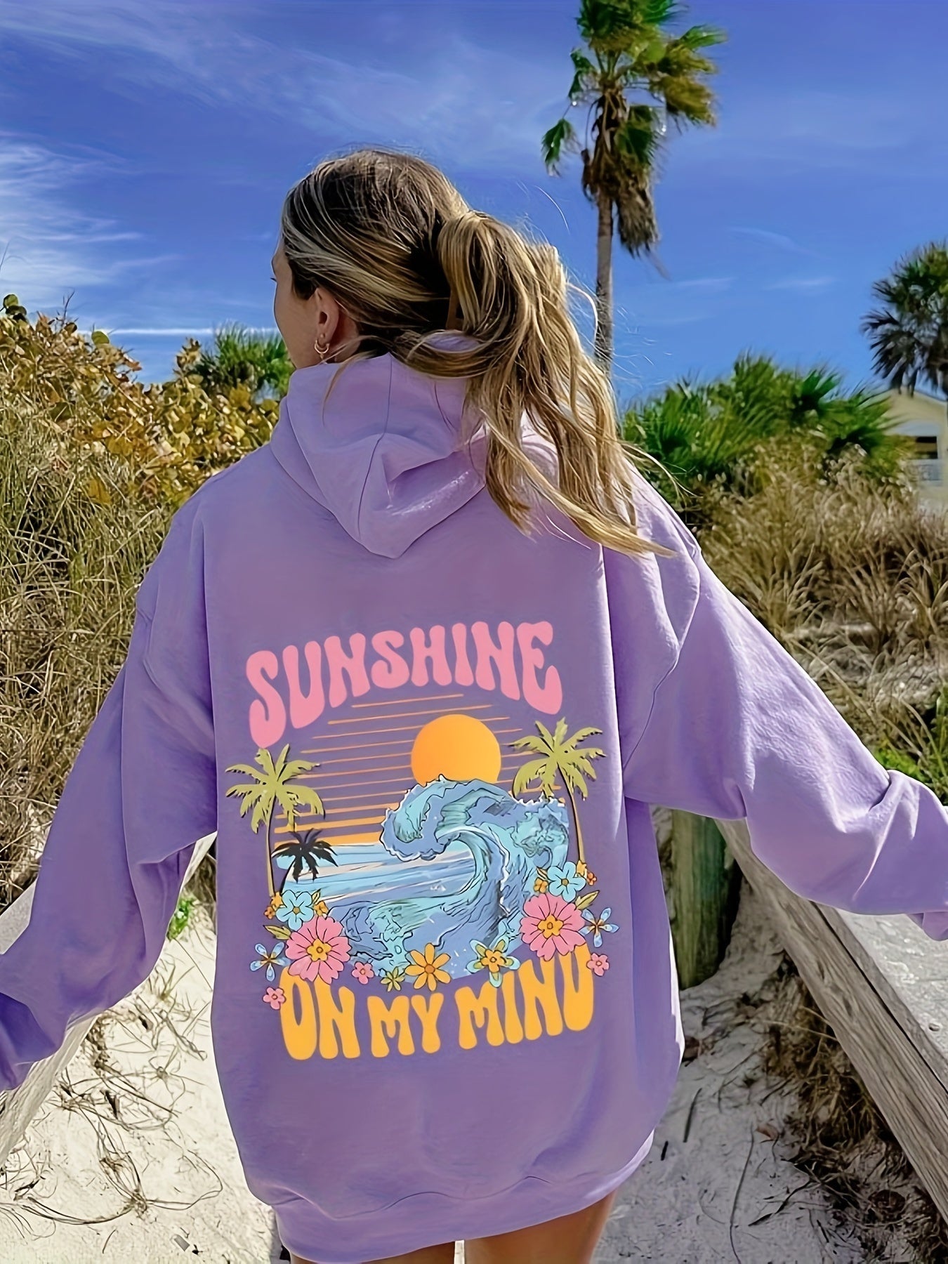 Relaxed Fit Women's Hoodie with Cute Graphic
