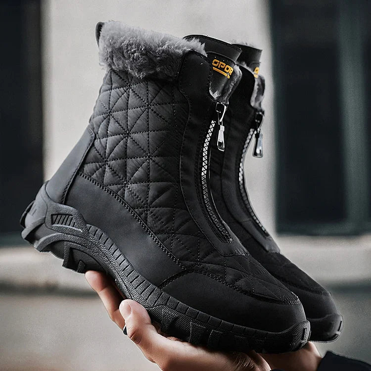 Insulated Men's Snow Boots - Waterproof and Durable