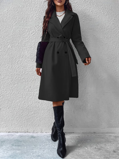 Timeless Ladies' Trench Coat With Adjustable Belt