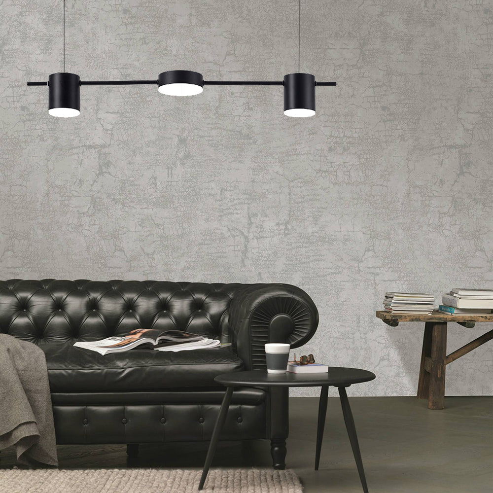 Sleek Gold Pendant Light Fixture, 3-5 Bulbs