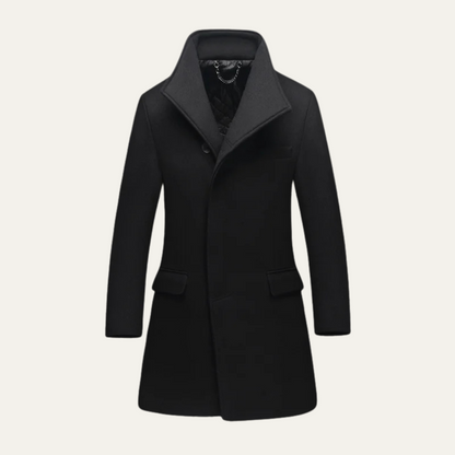Classic Men's Stylish Single Breasted Coat