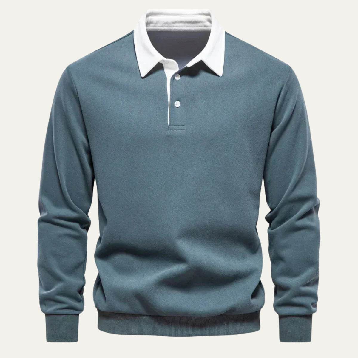 Men's Traditional Button Down Rugby Shirt