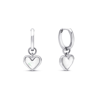 Sparkling White Quartz Drop Earrings - OutfitLondon