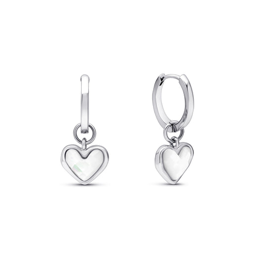 Sparkling White Quartz Drop Earrings - OutfitLondon