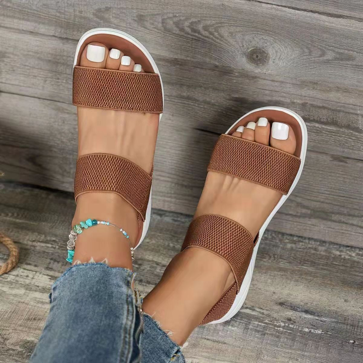 Comfortable Orthopedic Sandals For Women Elastic Band Casual Summer
