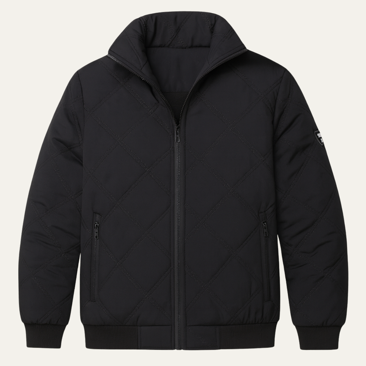Warm Men's Quilted Stand Collar Winter Jacket - OutfitLondon