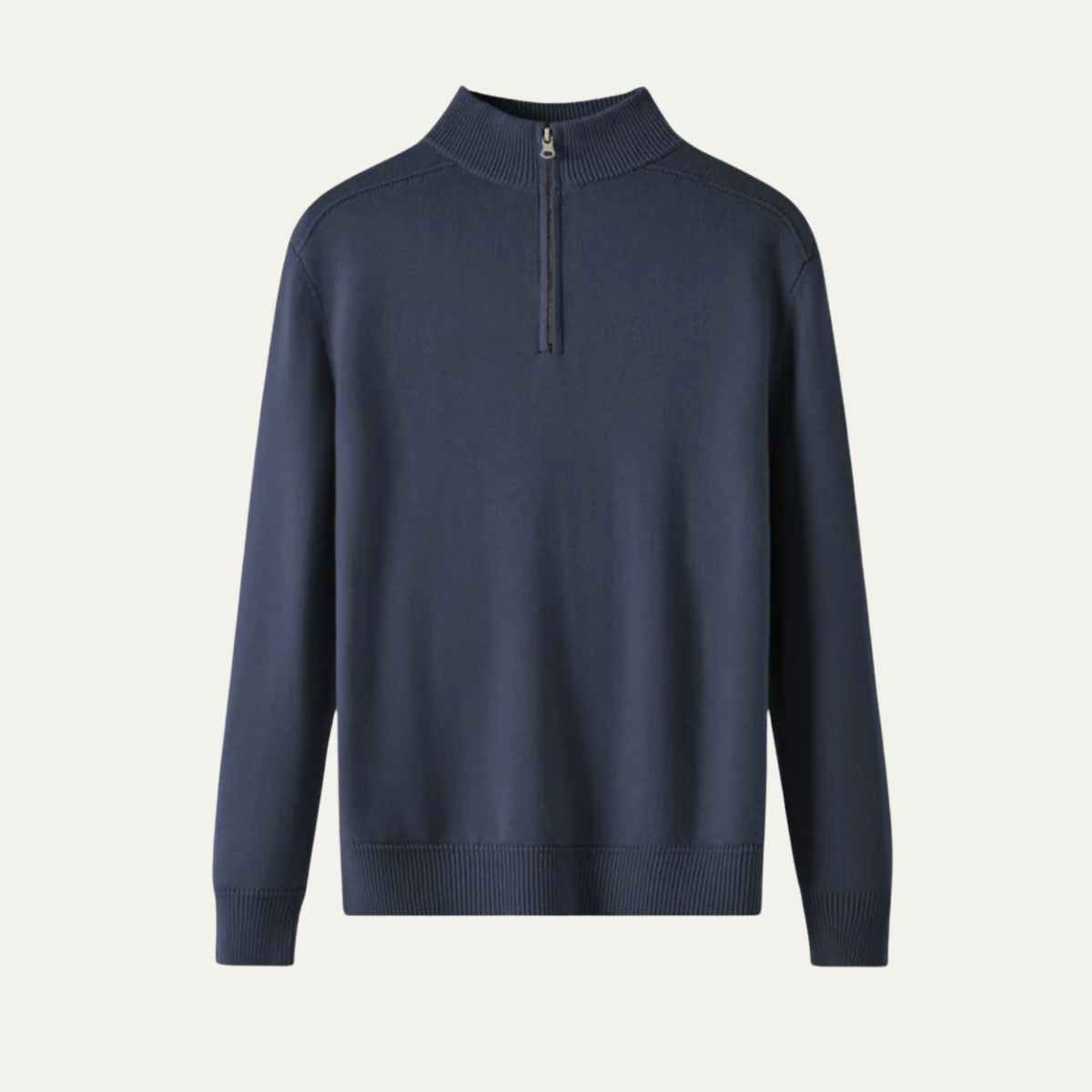Warm Men's Merino Wool Quarter Zip Sweater