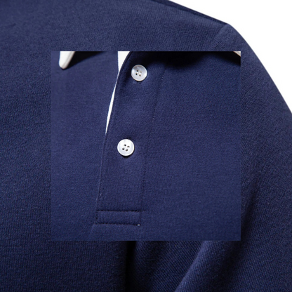 Stylish Men's Long Sleeve Polo Shirt