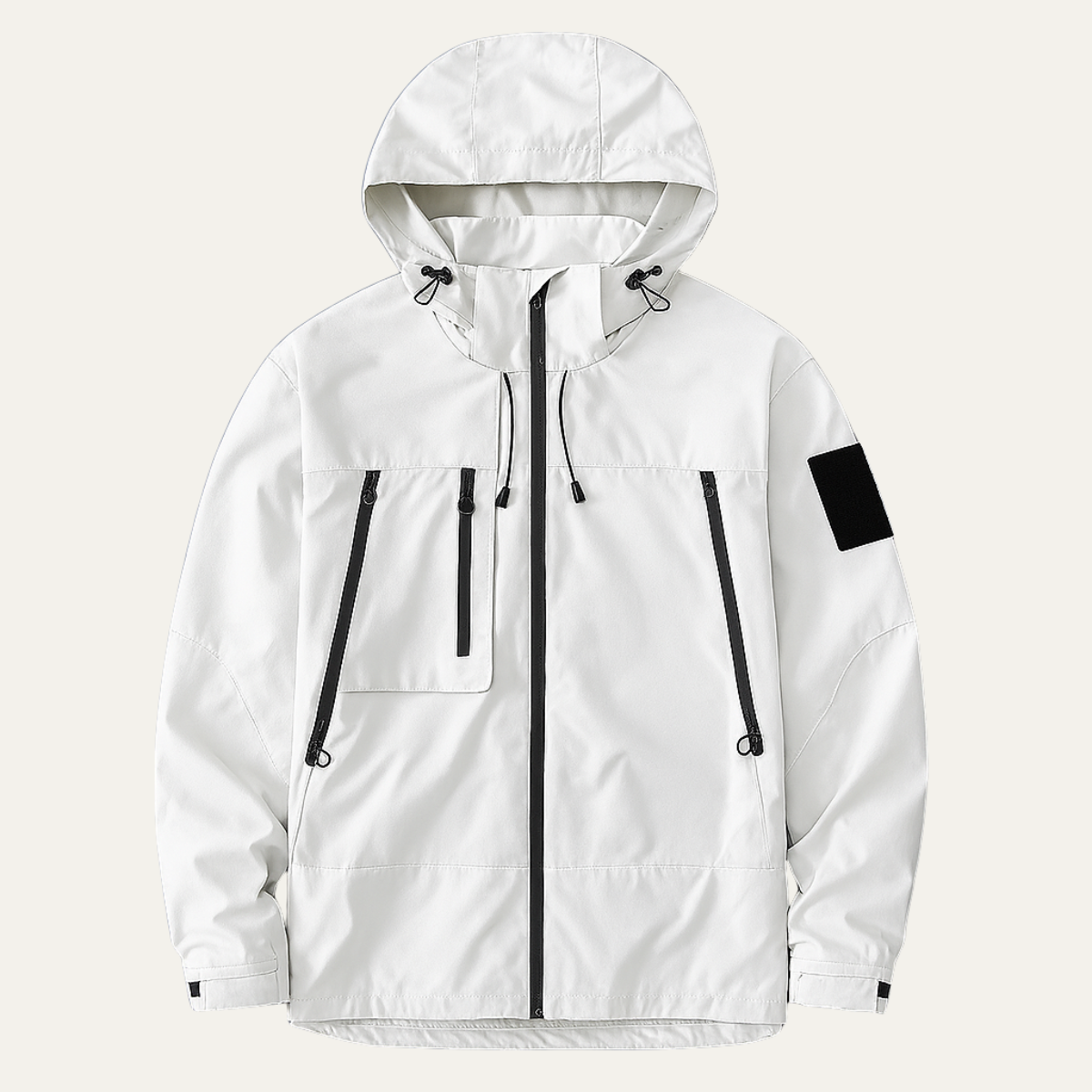 Waterproof Breathable Hooded Mens Windbreaker Jacket - OutfitLondon