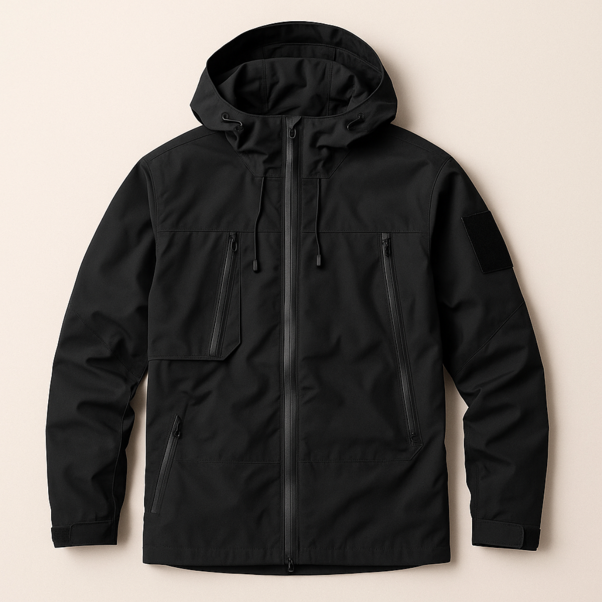 Waterproof Breathable Hooded Mens Windbreaker Jacket