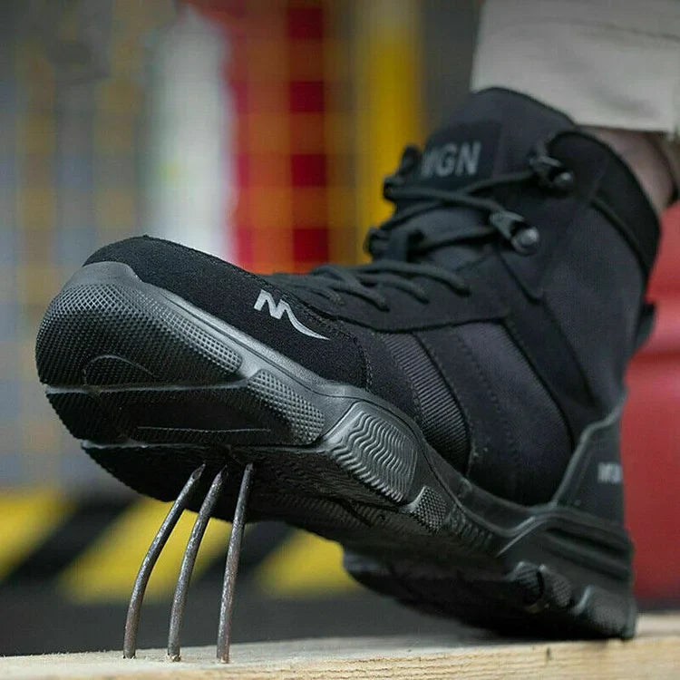 Waterproof Insulated Work Boots with Steel Toe Caps