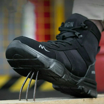 Waterproof Insulated Work Boots with Steel Toe Caps
