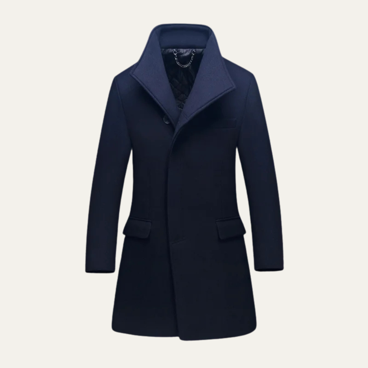 Classic Men's Stylish Single Breasted Coat - OutfitLondon