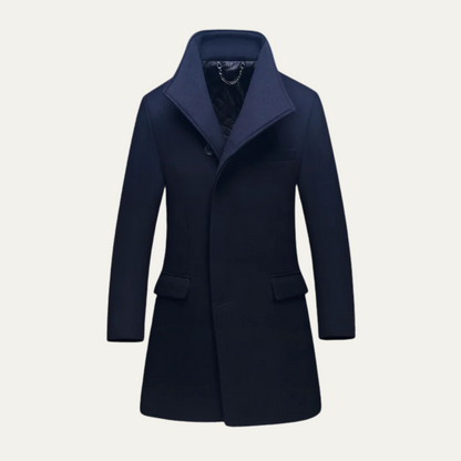Classic Men's Stylish Single Breasted Coat - OutfitLondon