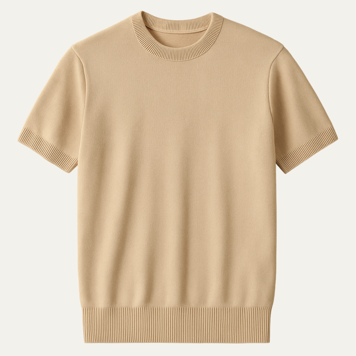 Slim Fit Men's Cashmere Short Sleeve Shirt - OutfitLondon