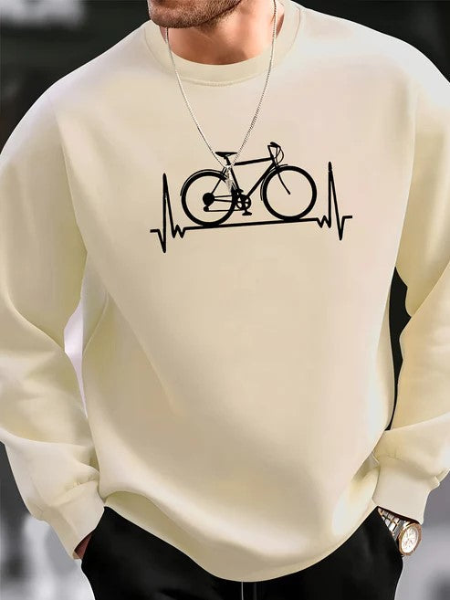 Warm Winter Cycling Graphic Hoodie
