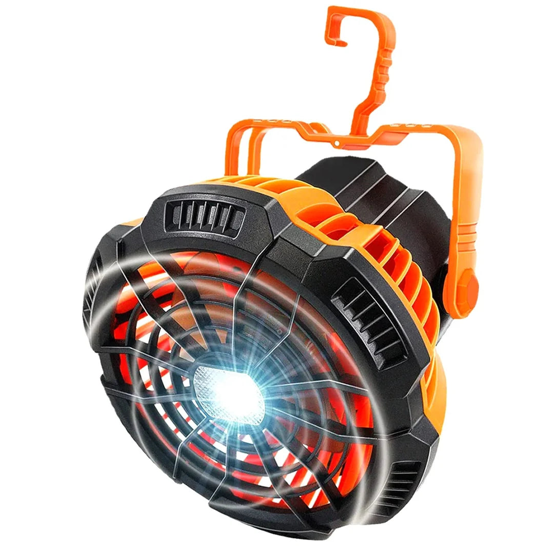 2-In-1 Portable Camping Lantern Electric Fan