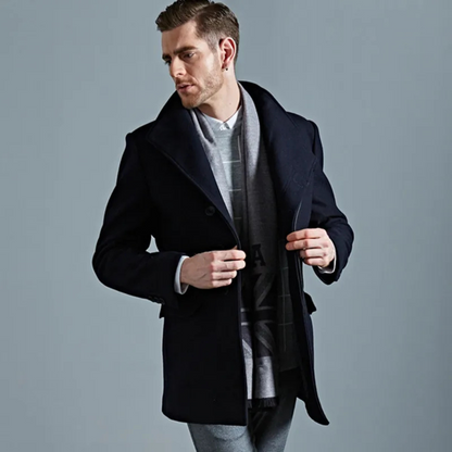 Classic Men's Stylish Single Breasted Coat