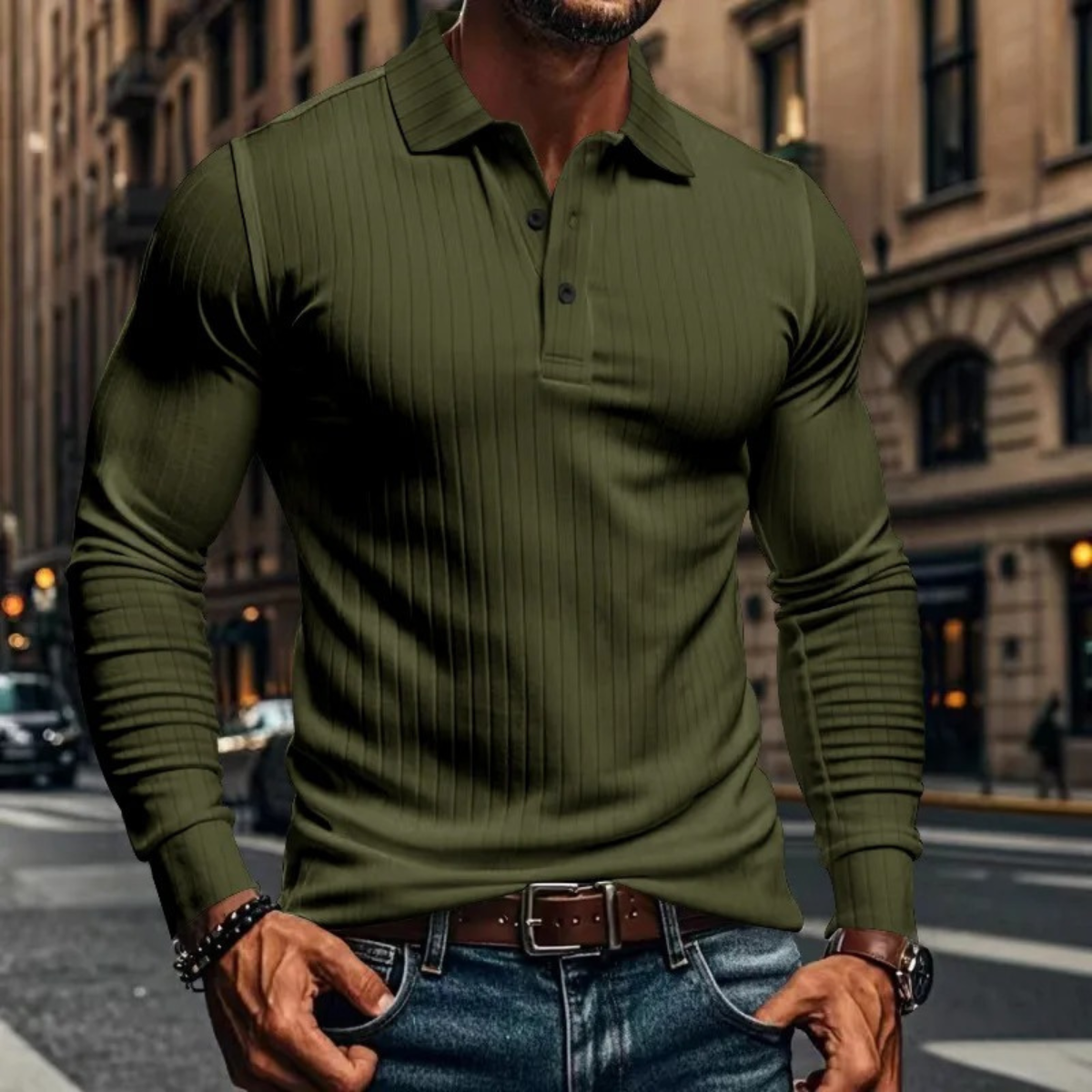 Relaxed Fit Men's Classic Polo Shirt