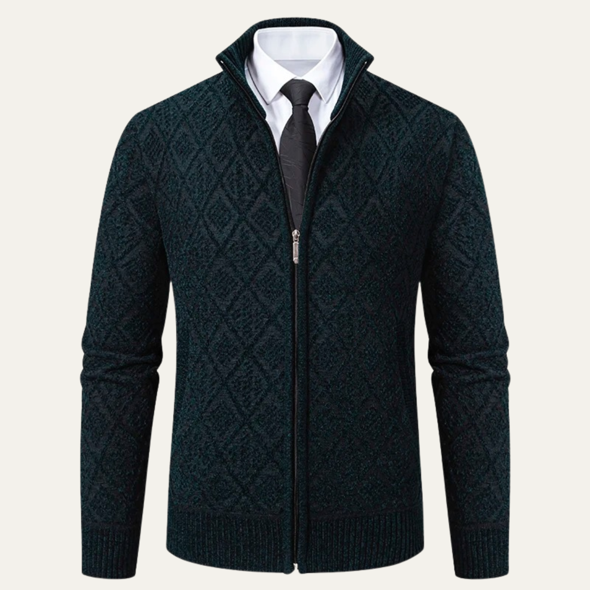 Stylish Mens Patterned Knit Blazer Jacket