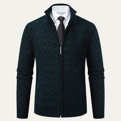 Stylish Mens Patterned Knit Blazer Jacket