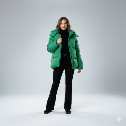 Warm Padded Parka Coat for Women