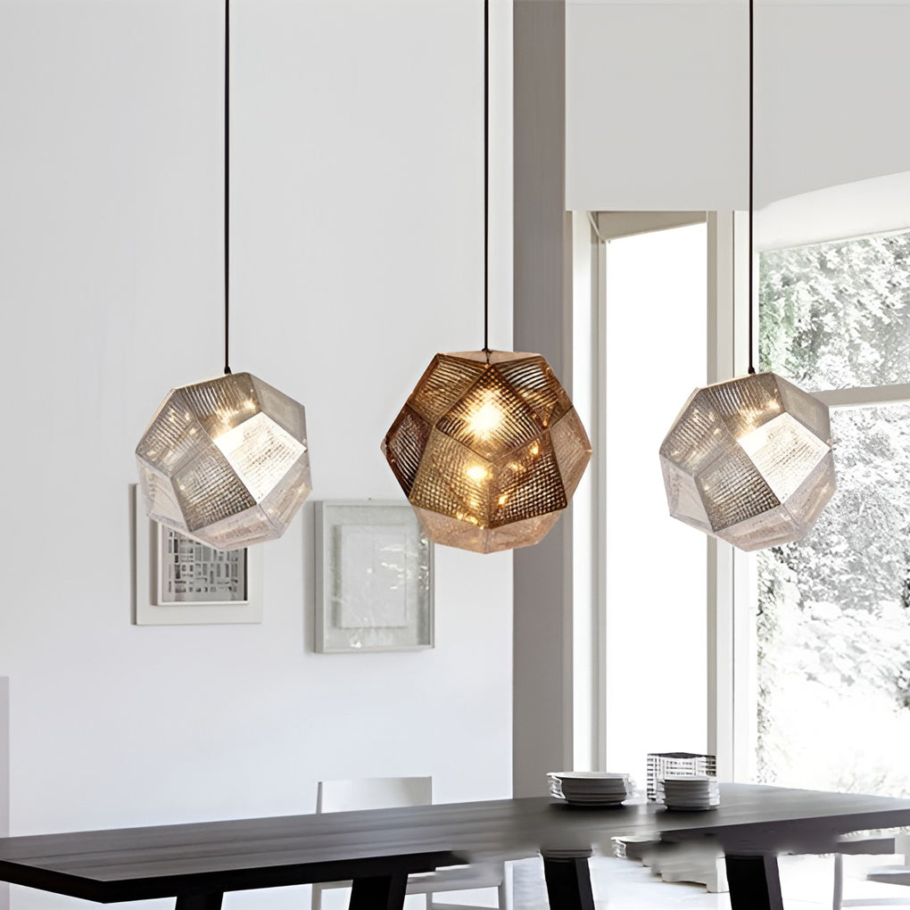Contemporary Circular Chrome Pendant Lighting Fixtures - OutfitLondon