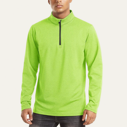 Men's Performance Quarter Zip Polo Shirt