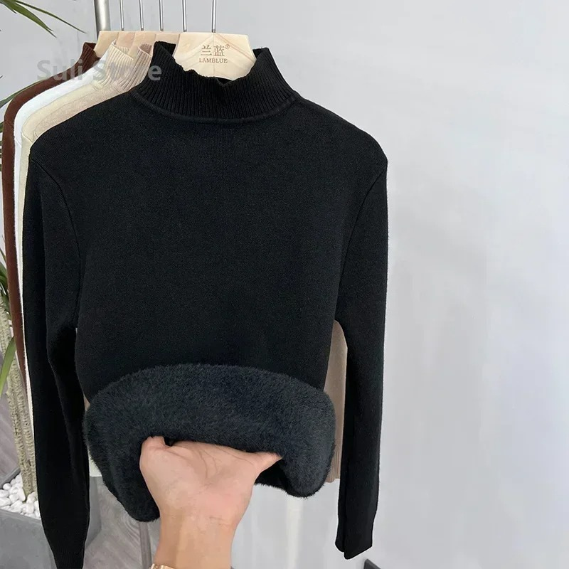 Soft Women's Thermal Crew Neck Sweater