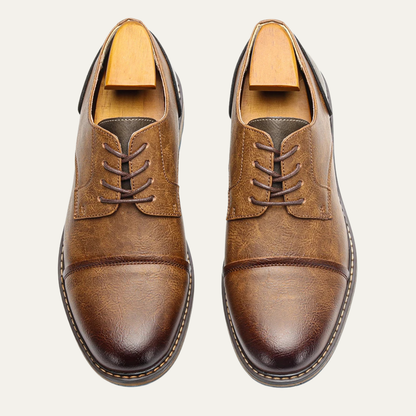 Classic Mens Vintage Leather Lace Up Shoes
