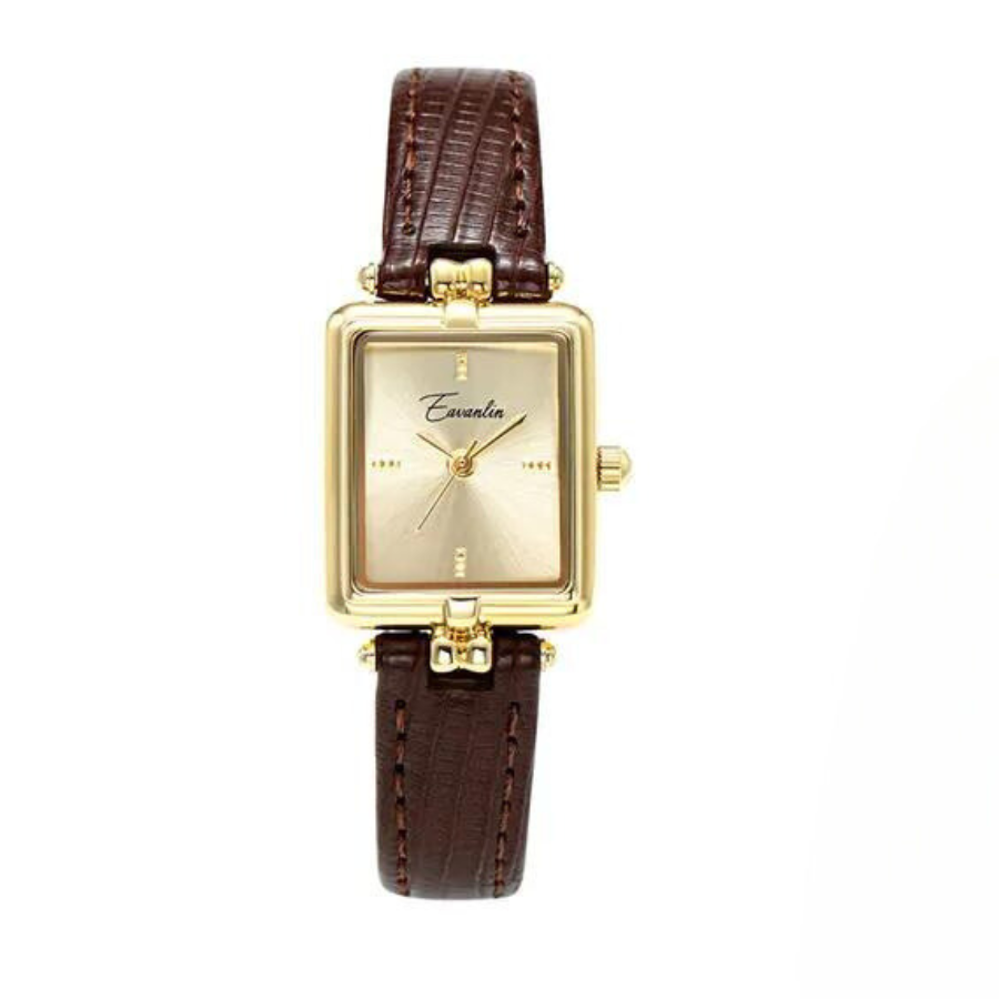 Retro Quartz Watch Golden Hour