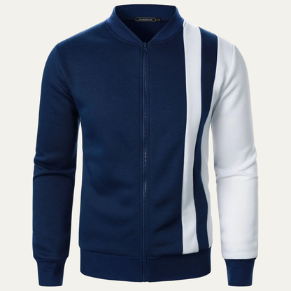 Men's Bright Colourblock Zipper Jacket