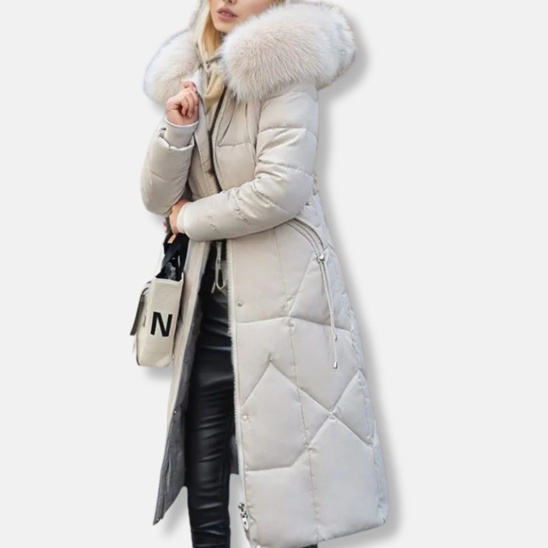 Warm Quilted Puffer Parka Coat