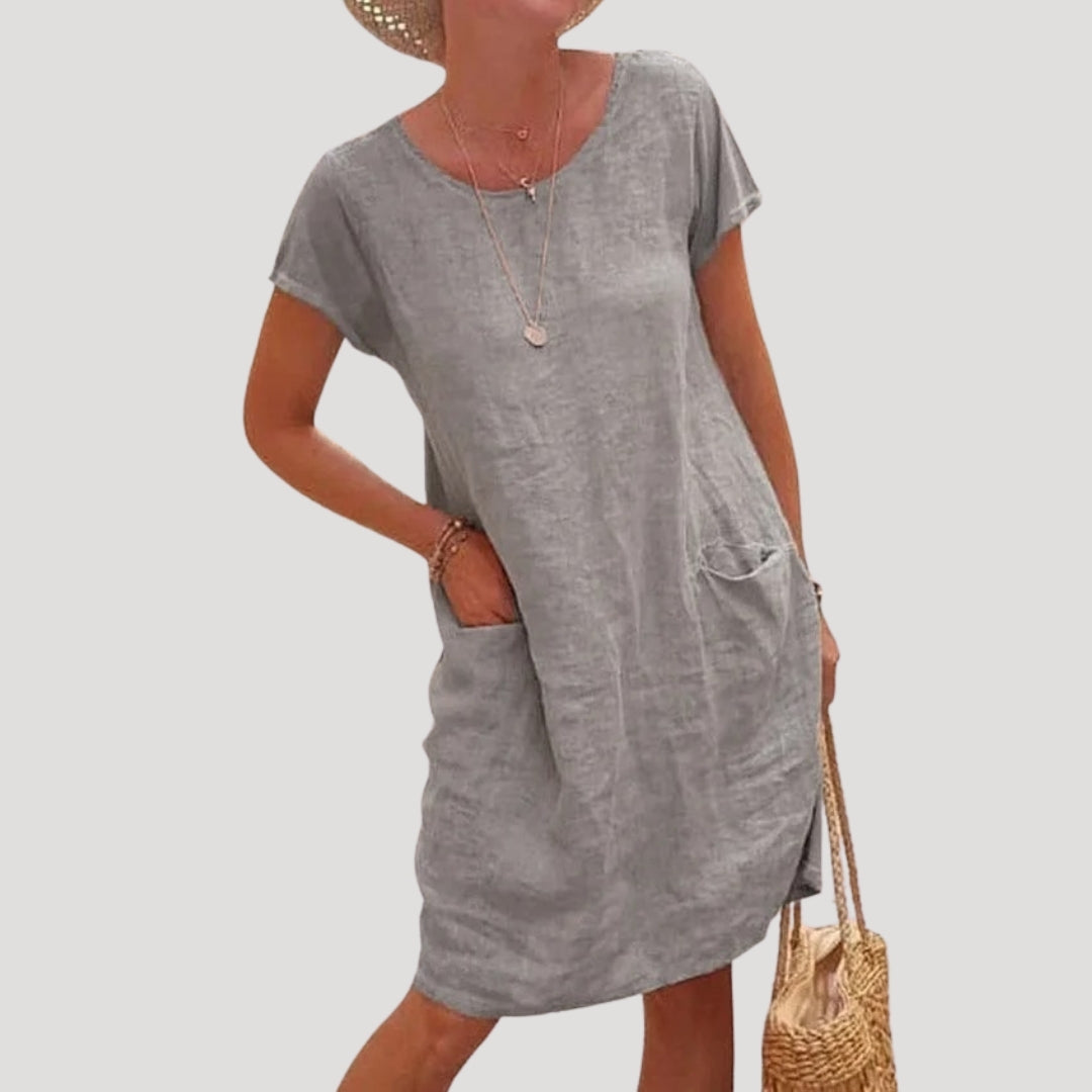 Relaxed Fit Women's Casual Midi Dress