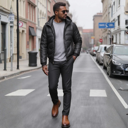 Brown Leather Men's Chelsea Ankle Boots