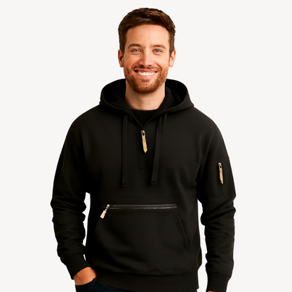 Comfortable Casual Zip Up Hooded Sweatshirt