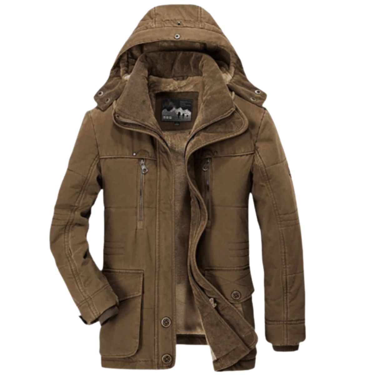 Warm Insulated Parka with Large Pockets