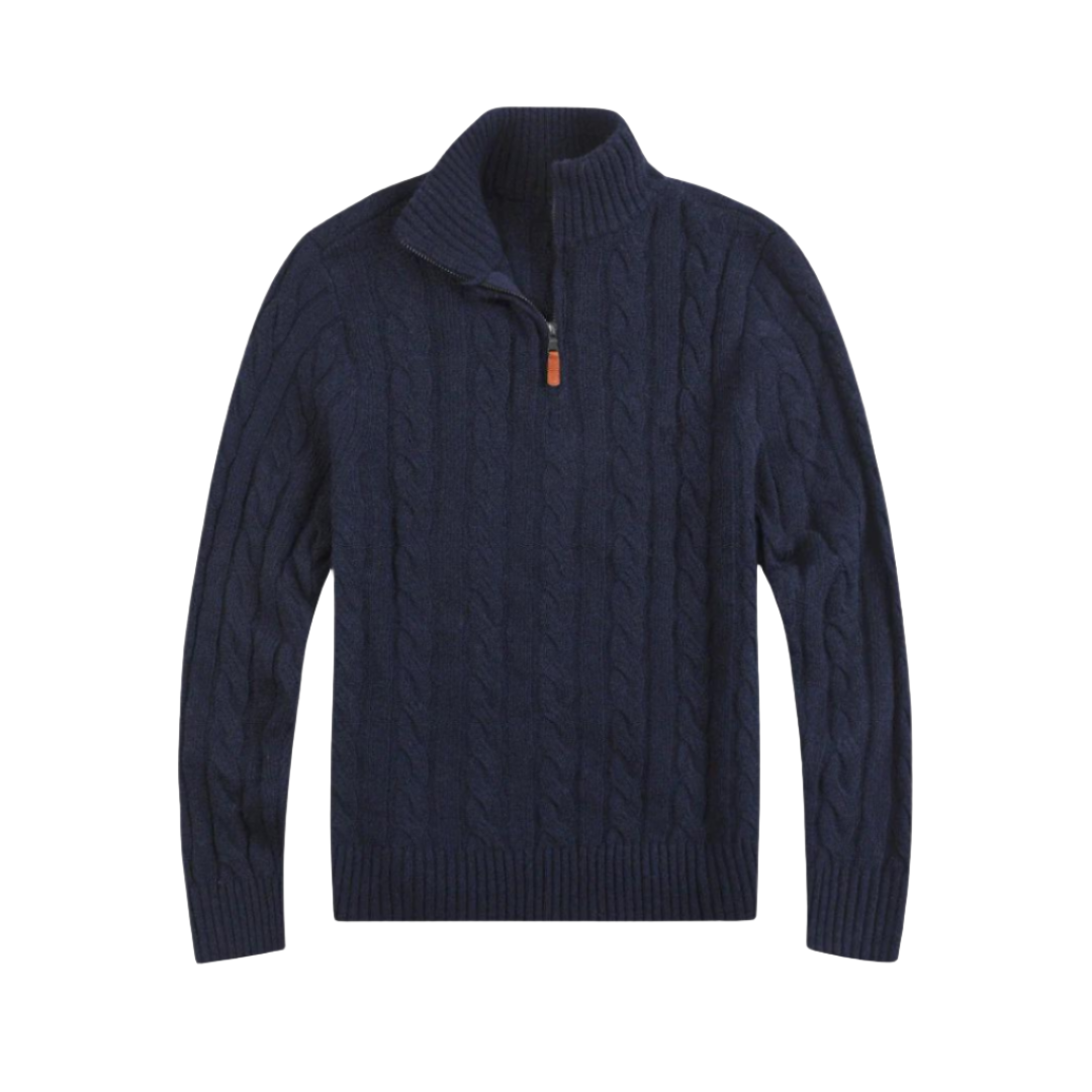 Cozy Mens Thick Knit Pullover Sweater