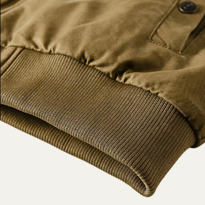 Warm Reversible Men's Fleece Bomber Jacket