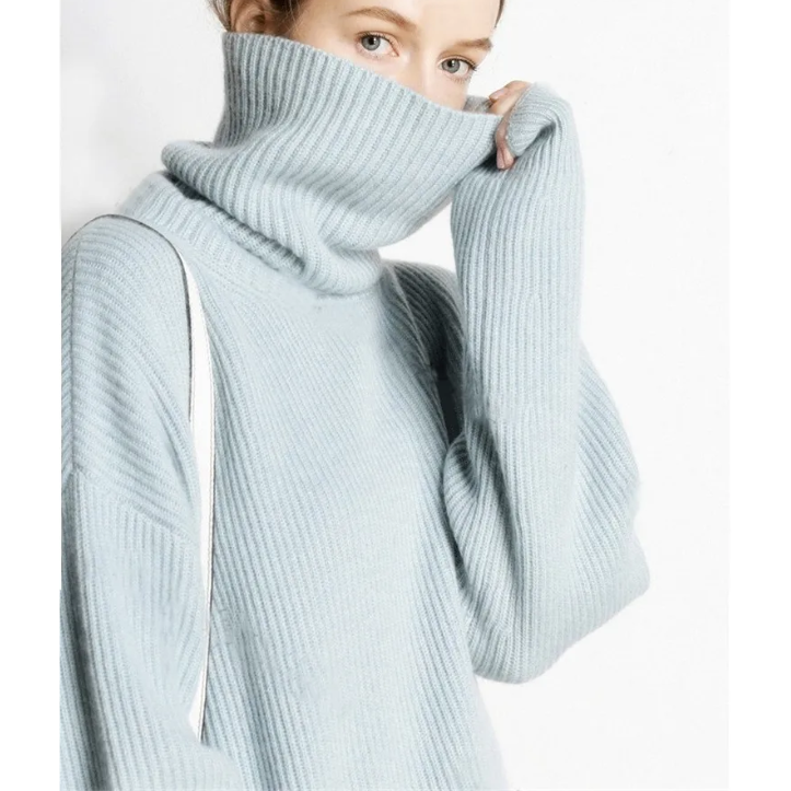 Cozy Ladies Big Cable Knit Sweater