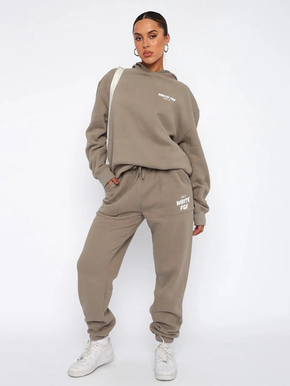 Comfy Women's Hooded Sweat Suit with Fun Designs