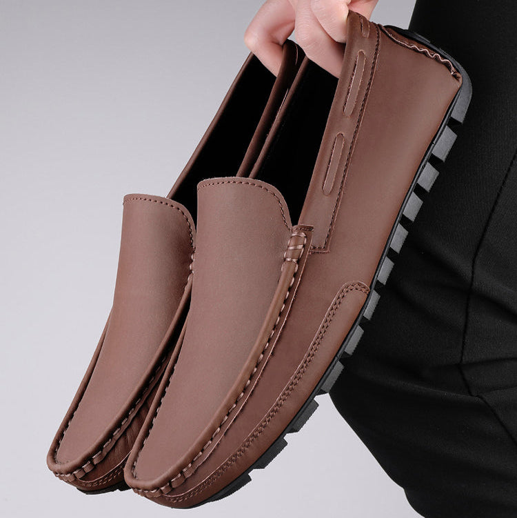 Classic Real Leather Slip On Shoe