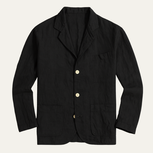 Slim Fit Men's Summer Linen Blazer Jacket - OutfitLondon