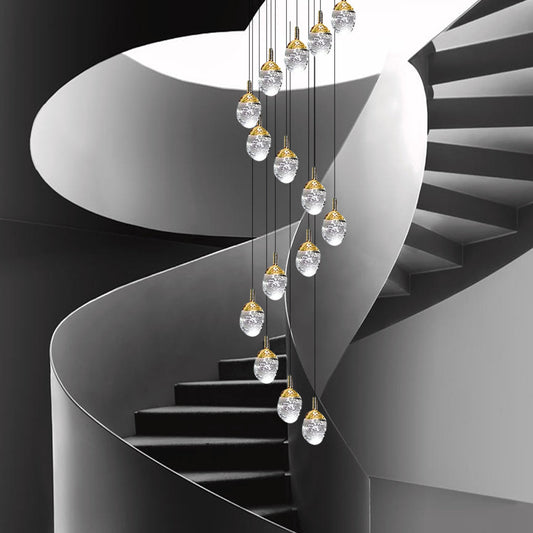 Luxurious Glass Drop Pendant Light - OutfitLondon